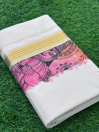 Men's Cotton Double Dhoti (Delivery in 20-25 working Days)