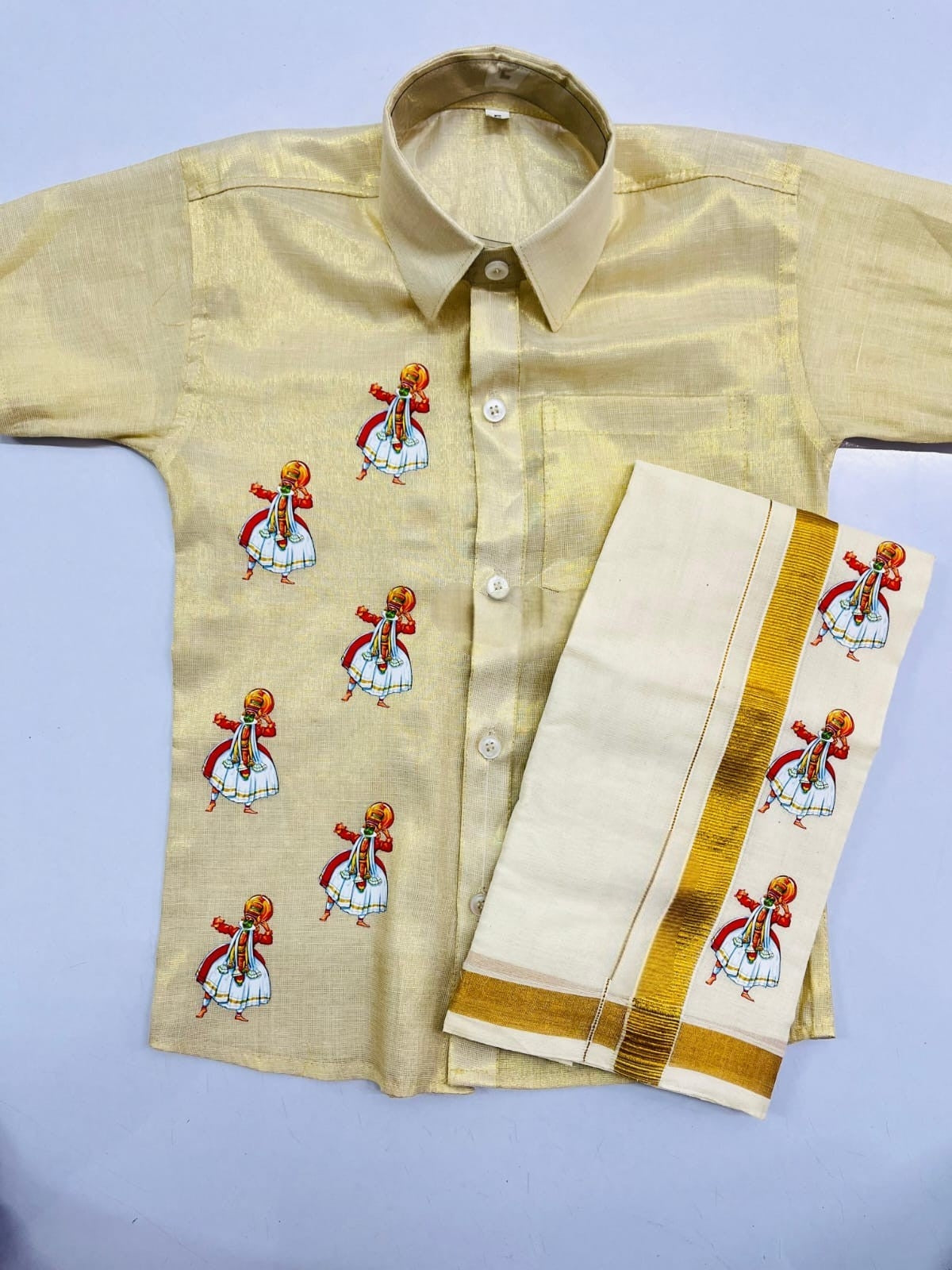Pre order kids boys shirt and Dhoti (Delivery in 15-20 Working days )