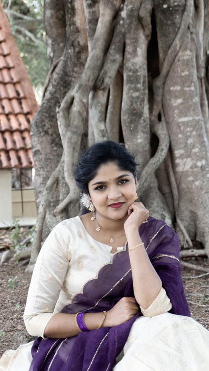 Traditional onam special salwar set (Delivery in 5 to 8 days )