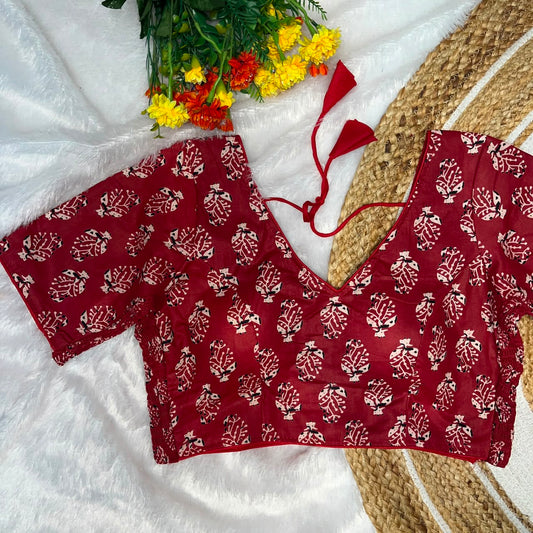 Stretchable Ready made blouse (Delivery in 25-28days  )