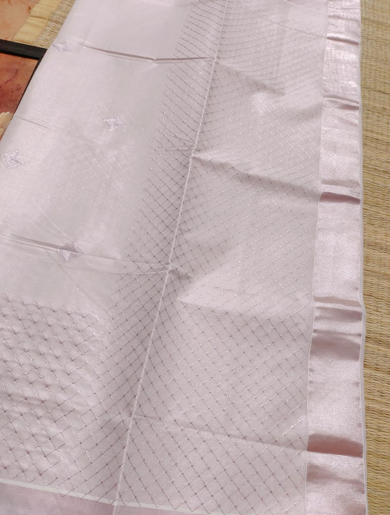 Pre order kerala Tissue silk set saree