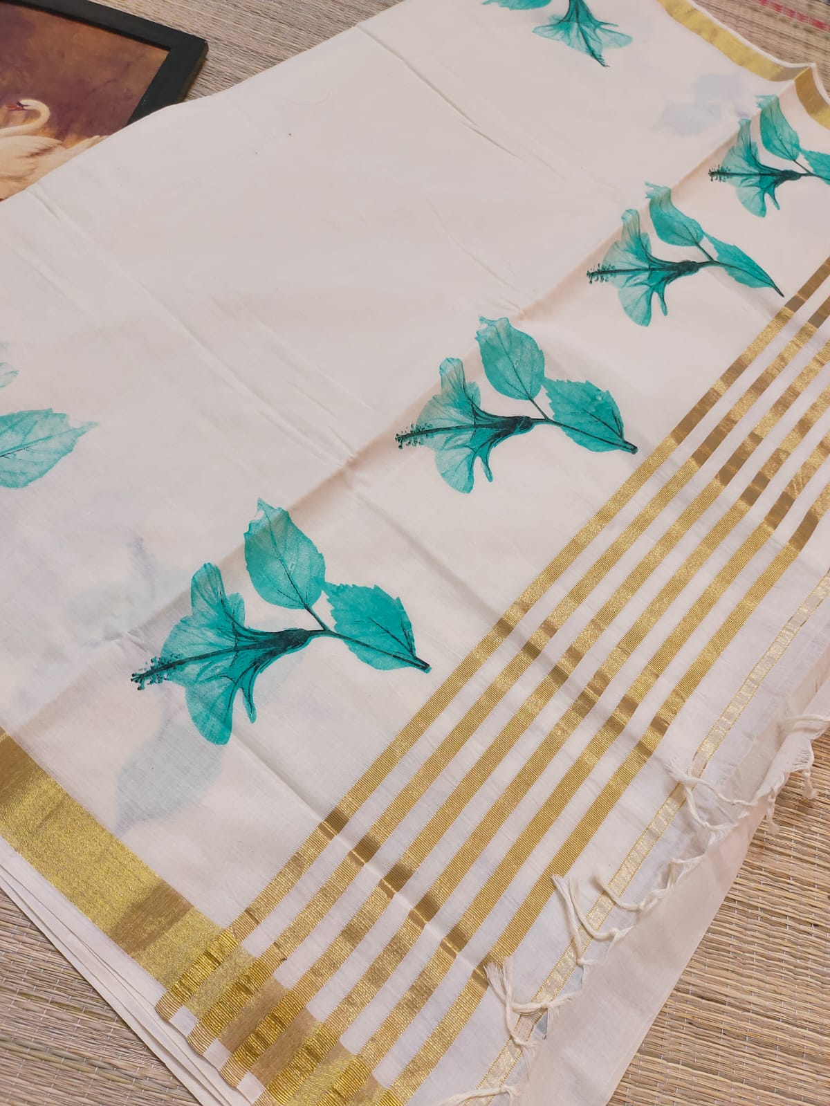 Onam Ready to wear set saree ( Delivery in 23 -25 days )
