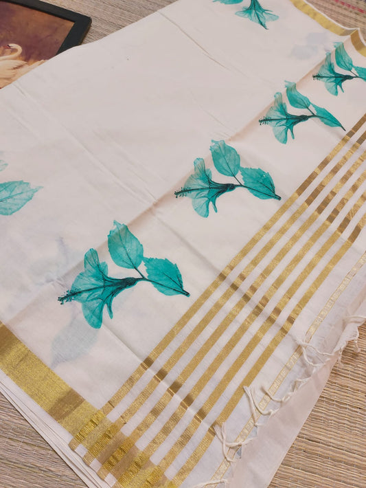 Onam Ready to wear set saree ( Delivery in 23 -25 days )