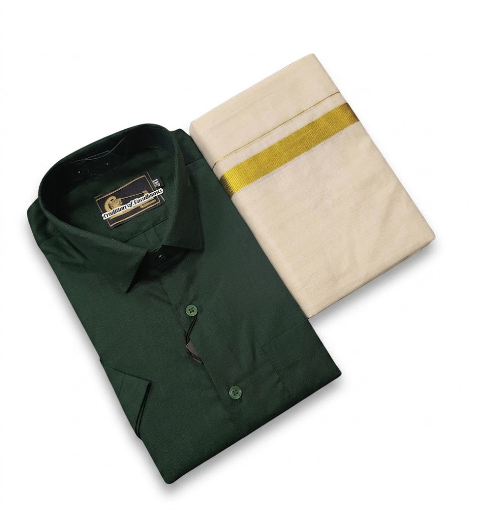 Men's Cotton Shirt and Dhoti (Delivery in 23 -25 days )
