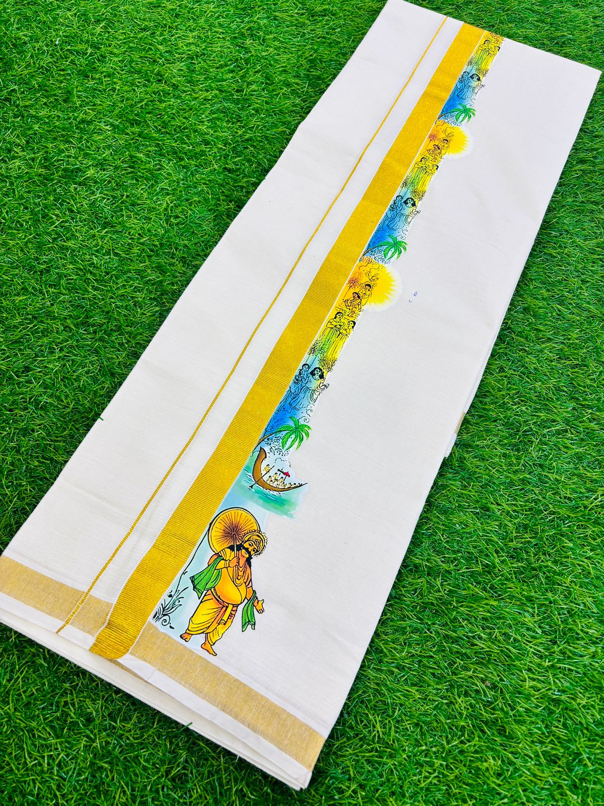 Pre Order: Men's Double Cotton Dhoti