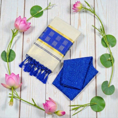 Set saree with stitched blouse (Delivery in 23-25days )