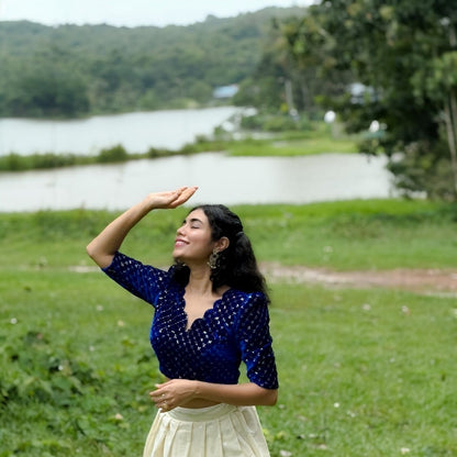 Women's  Traditional skirt and crop Top ((Delivery in 3-5 days )