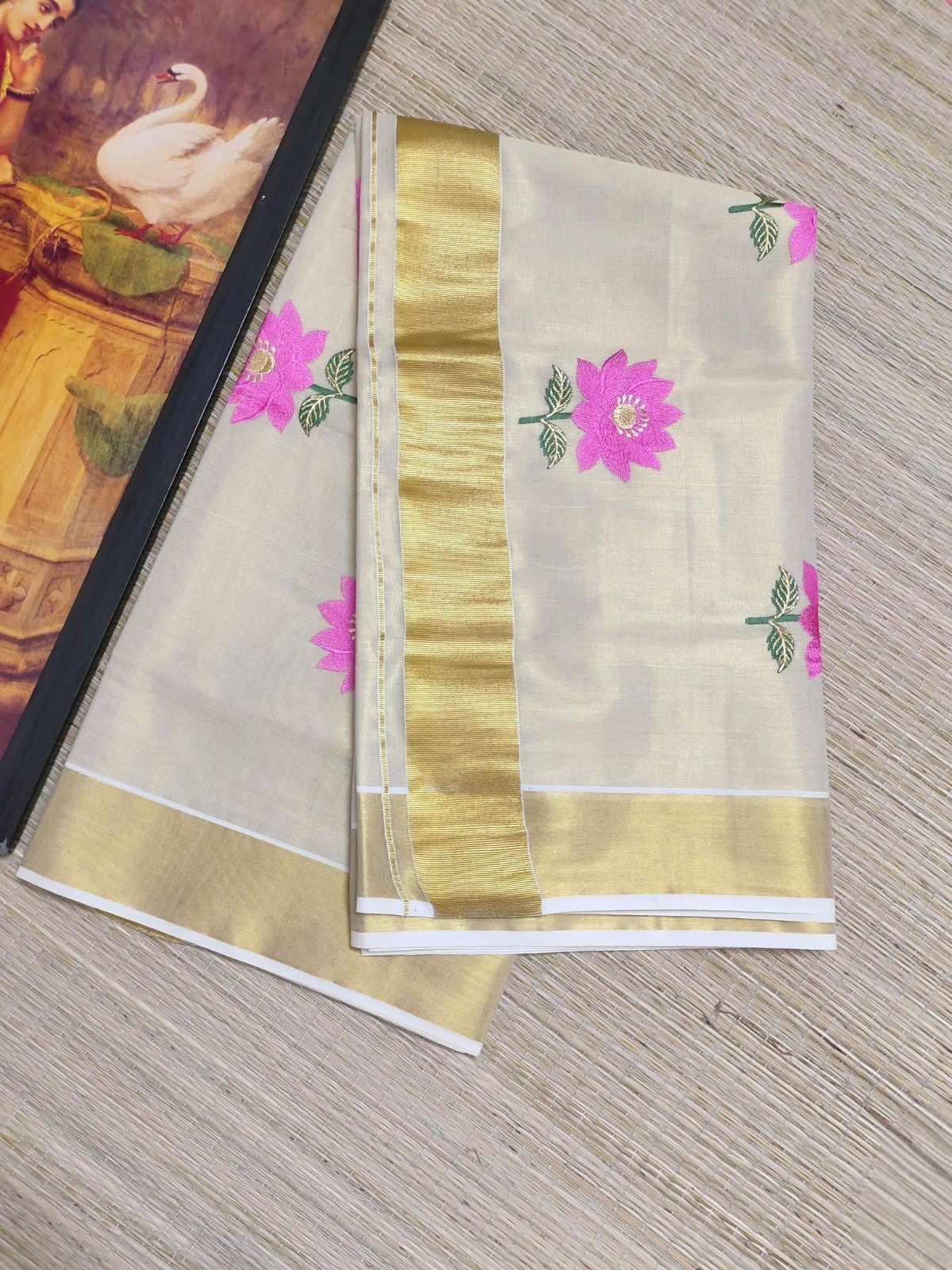 Pre Order: Kerala Tissue Silk Saree