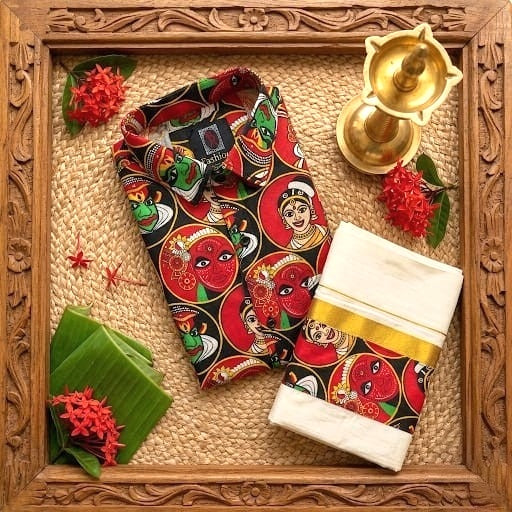 Men's   cotton shirt and Dhoti (Delivery in 18 -23  days )