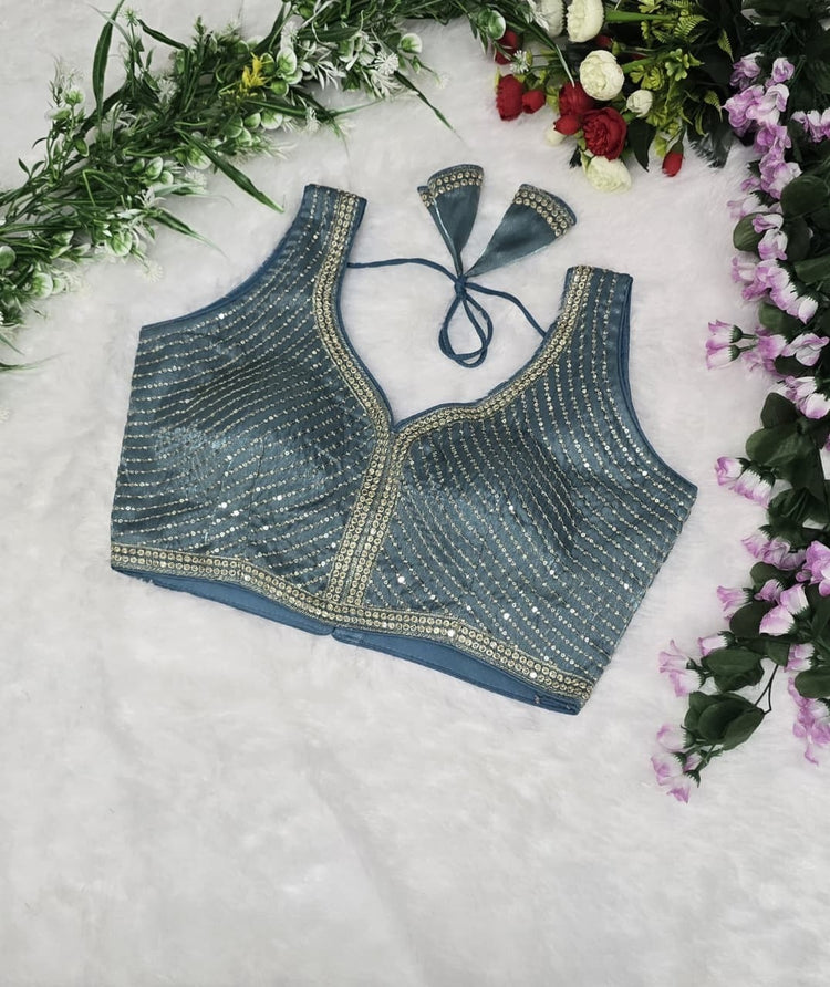 Readymade Silk Blouse (Delivery in 2 - 5 days )