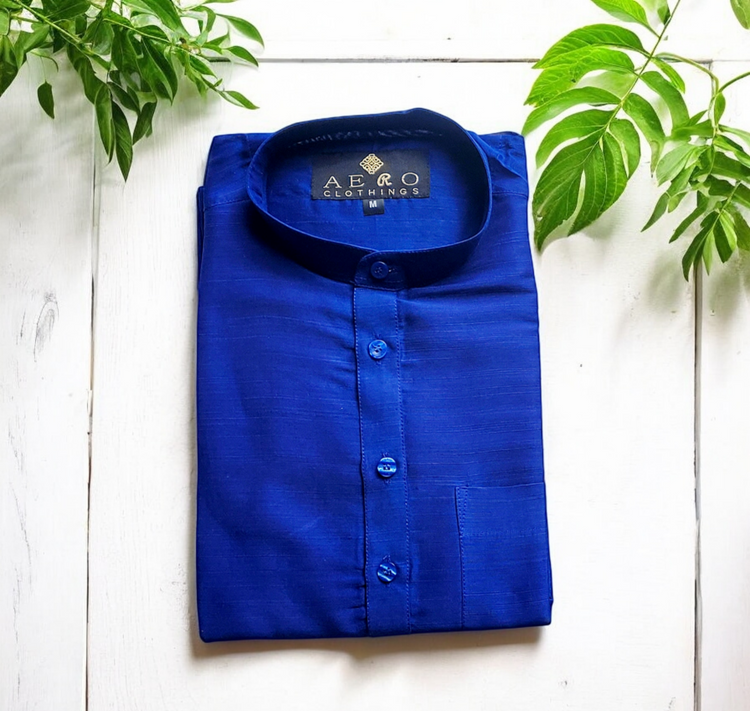 Men's Slub silk kurta(Delivery in2-4 days )