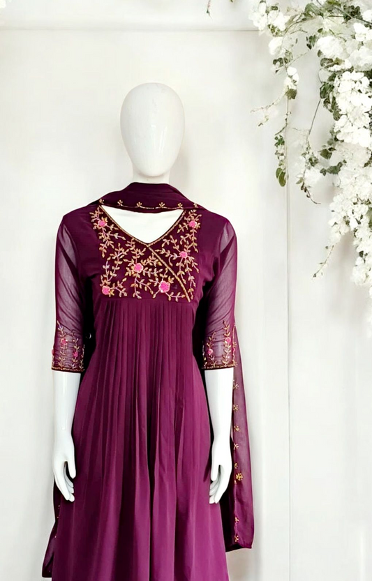 Georgette salwar set ,Pre order Delivery in 15-23working days