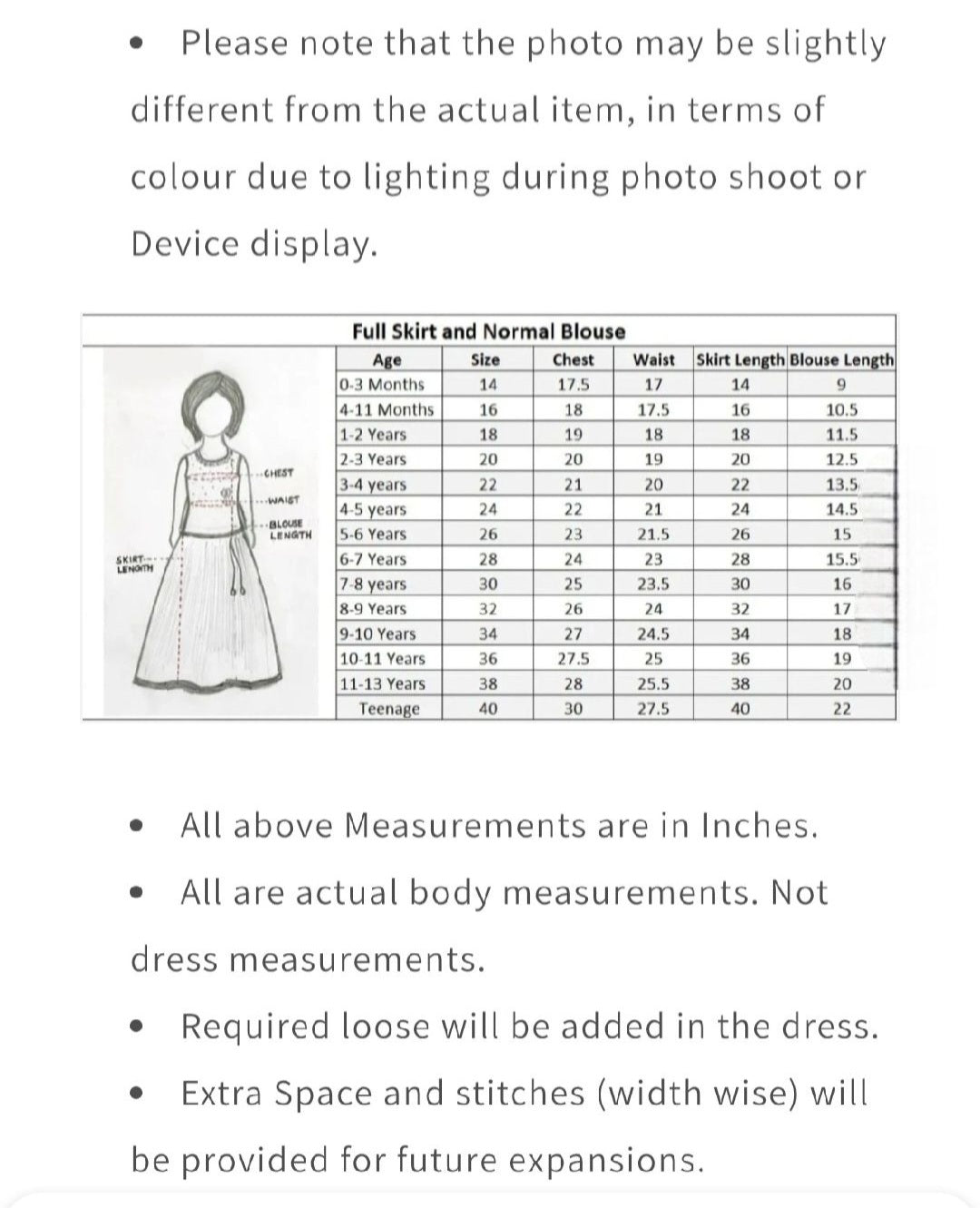 Kids Girls Skirt and Top(Delivery in 13 to 18days )