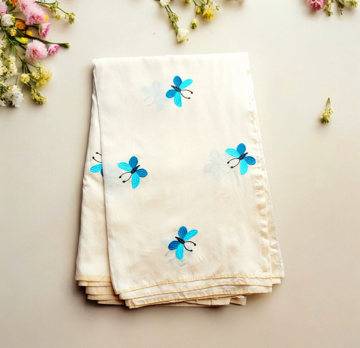 Semi Chanderi Silk Saree