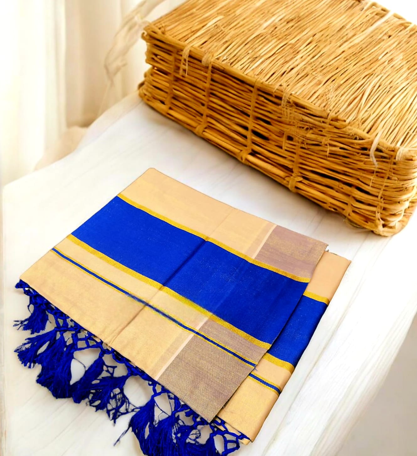 Pre Order: Tissue Silk Kerala Saree Delivery in 15 -20 Working Days