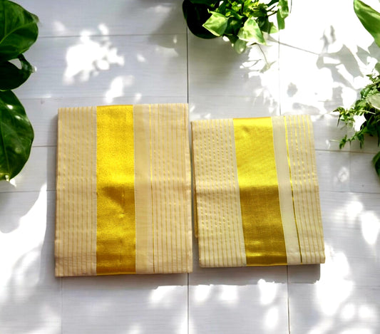 Tissue Silk Set Mundu