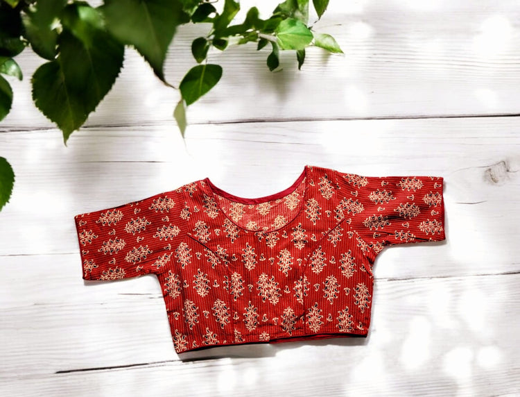 Readymade Ajark Print Blouse (Delivery in 2-5 days )